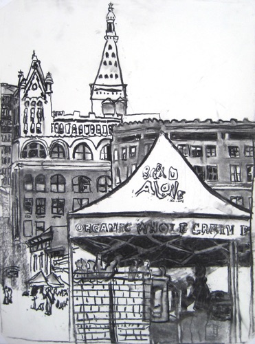 Union Square Greenmarket (sold);
Willow Charcoal/Paper, 2014;
24 x 18 in. Union Square Greenmarket (sold);
Willow Charcoal/Paper, 2014;
24 x 18 in.